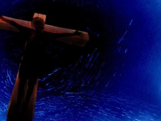 Sinless Sacrifice on Dark Blue
