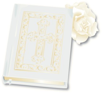 Realistic Bible and Rose