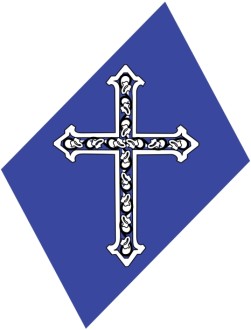 Floral Cross on Purple