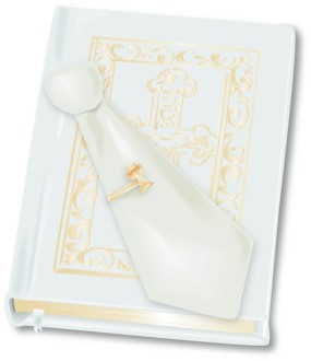 Holy Bible and Communion Tie