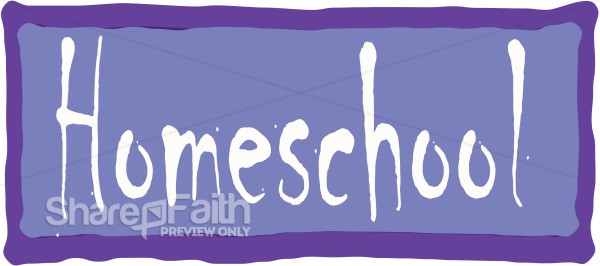 Homeschool Banner in Purple