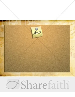Cork Board for Notes