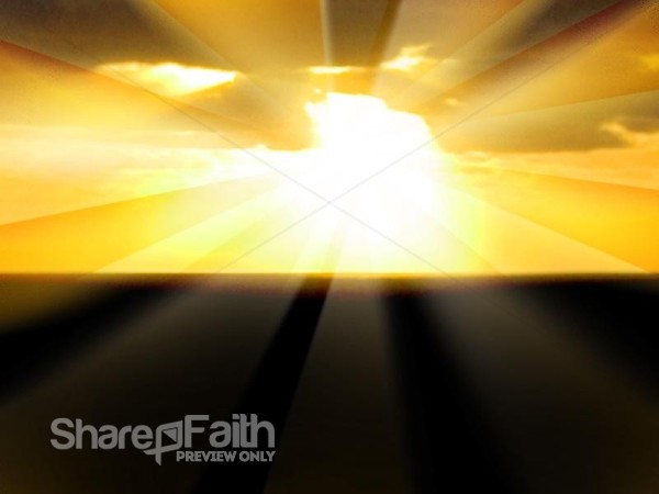 Sunrise with Big Rays