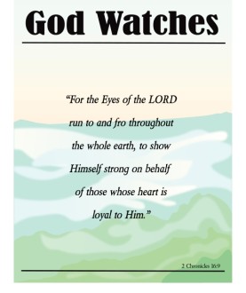 God Watches Bulletin Cover God Watches Bulletin Cover