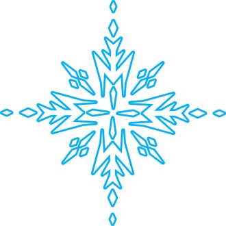 Blue Arrow Snowflake