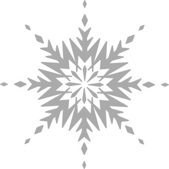 Grayscale Circular Snowflake
