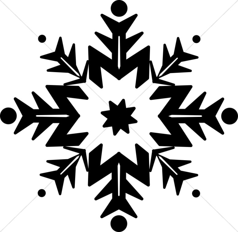 Black Circular Clipart | Snowflake Images