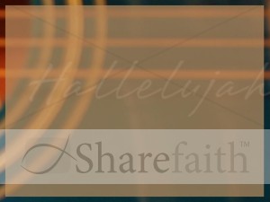 Guitar Strings and Hallelujah Photo Background