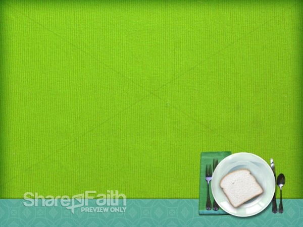 Christian Wallpaper with Bread and Place Setting