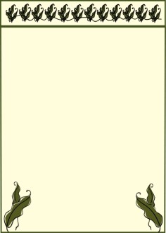 Leaves in Corner Border