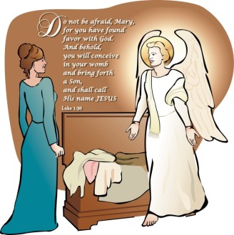 Mary Listens to the Angel Gabriel