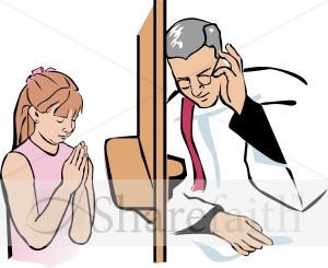 Girl in Confessional