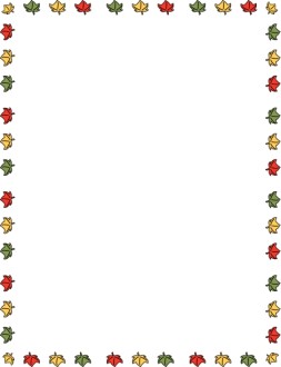Colorful Leaf Border