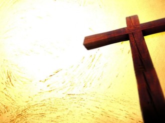 Bright Light and Tall Cross
