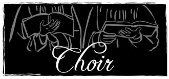 Black and White Choir Hands Clipart
