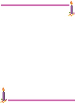 Birthday Candle Border