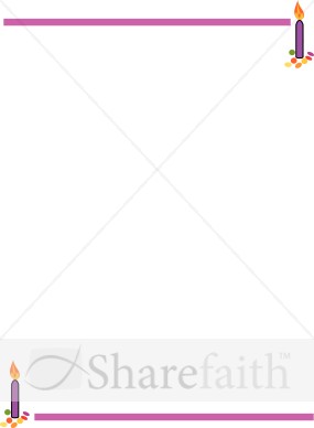 Birthday Candle Border
