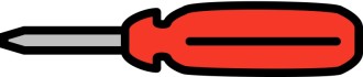 Simple Screwdriver Clipart