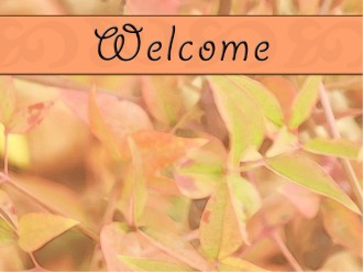 Fall Welcome Graphic