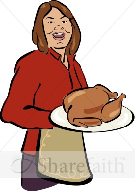 Detailed Woman with Turkey