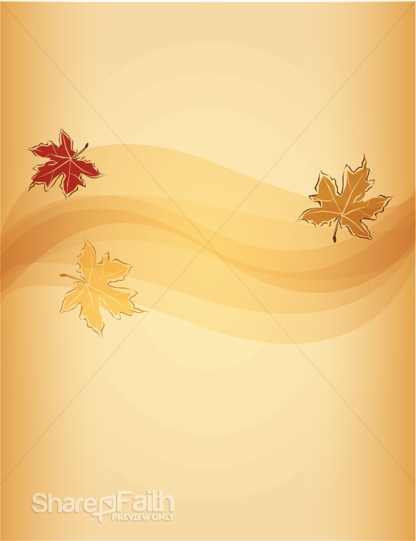 Three Fall Leaves Background
