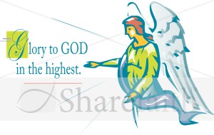 Angel Giving Glory to God