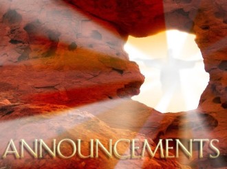 Empty Tomb Announcements Background Image