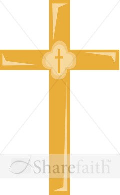 Golden Cross Clipart