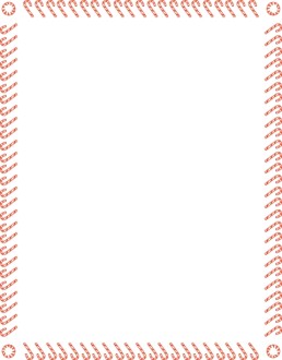 Fun Candy Cane Border