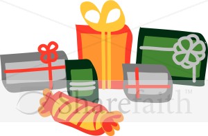 Colorful Christmas Presents Clipart