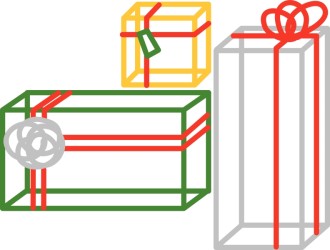 Three Square Presents Clipart