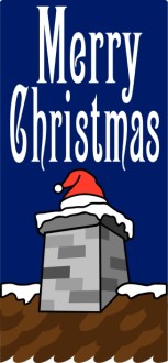 Santa in the Chimney