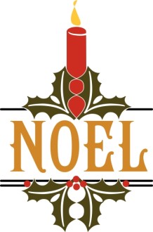 Noel Candle Word Art