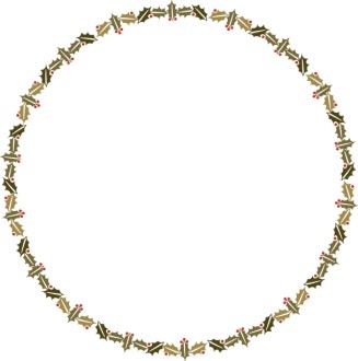 Round Holly Border