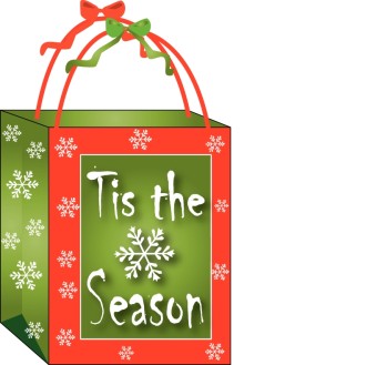 Christmas Gift Bag Clipart