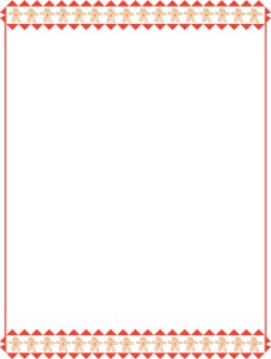 Gingerbread Man Border