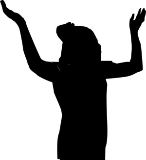 Black Woman Praising