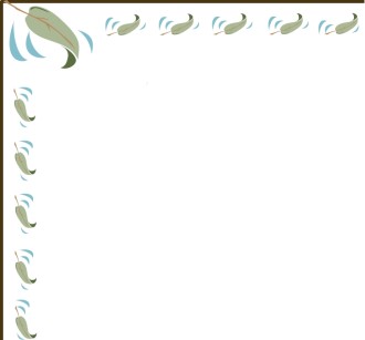 Falling Leaves Corner Border