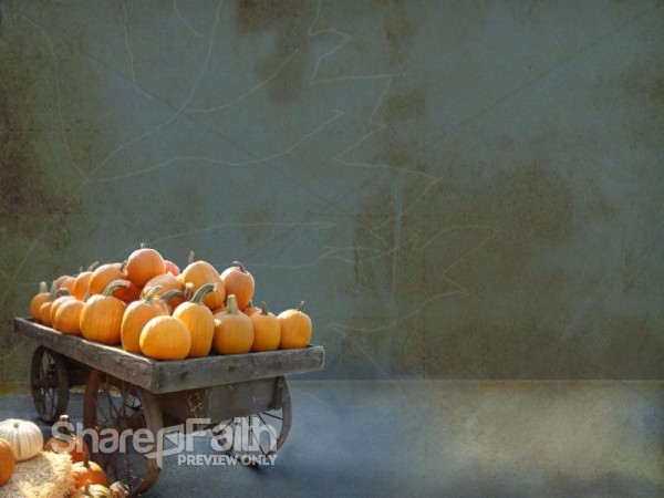 Pumpkins on a Harvest Wagon