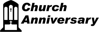 Church Anniversary Clipart