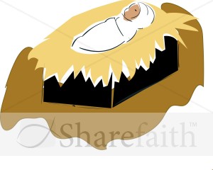 Swaddled Baby Jesus Clipart