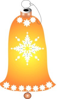 Golden Bell Christmas Ornament