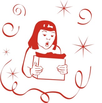 Girl Opening Presents