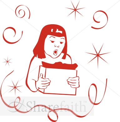 Girl Opening Presents