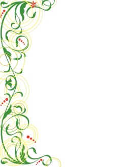 Whimsical Swirls Religious Border