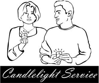 Candlelight Service Clipart