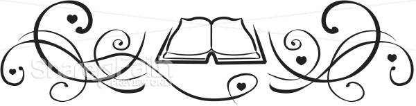 Bible and Swirls Page Divider
