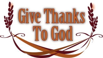 Thanks to God