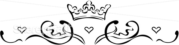 Decorative Swirls and Crown