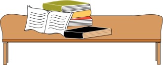 Bible and Books on Coffee Table